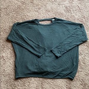 Open Back Long Sleeve Shirt